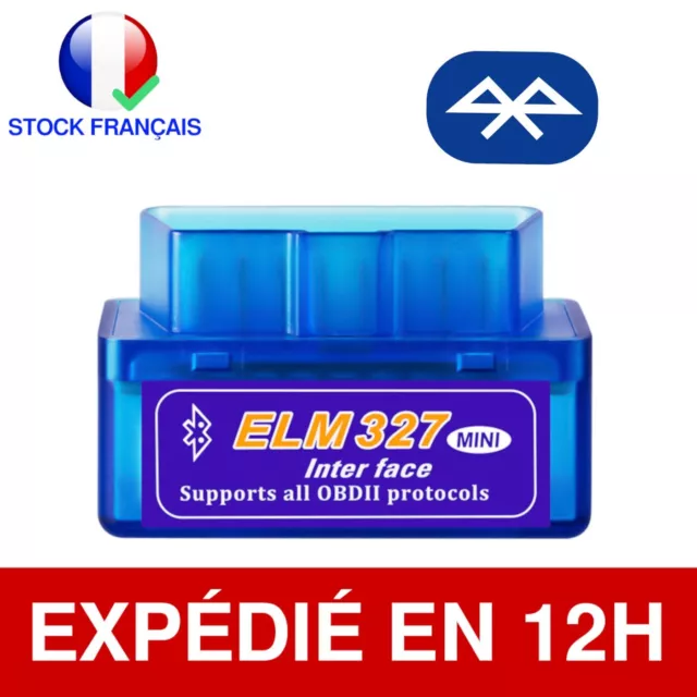 Interface de Diagnostic OBD2 Bluetooth ELM327 Compatible Android - Multimarque