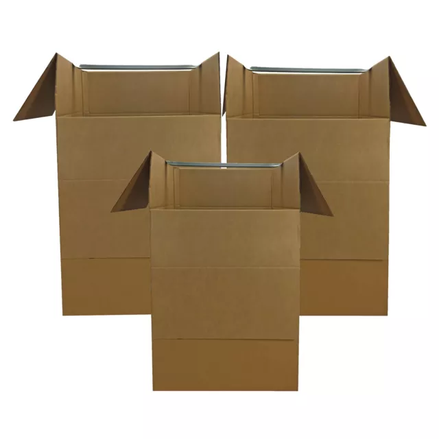 UBMOVE Large Corrugated Wardrobe Moving Boxes (Bundle of 3) 24" x 24" x40"