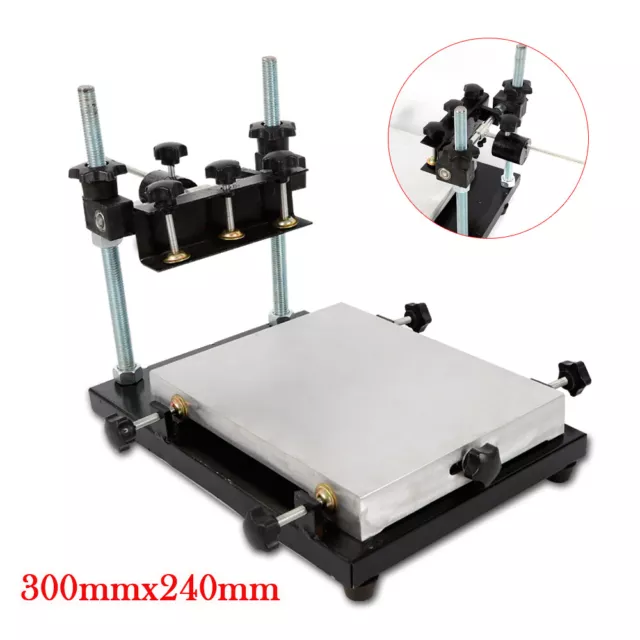 SMT/SMD Screen PCB Stencil Printer SMT Manual Screen Printer 250MMX300MM US
