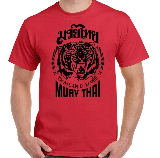 Muay Tailandese T-Shirt, Uomo Mma UFC Arti Marziali Palestra Top Tigre Guanto 10