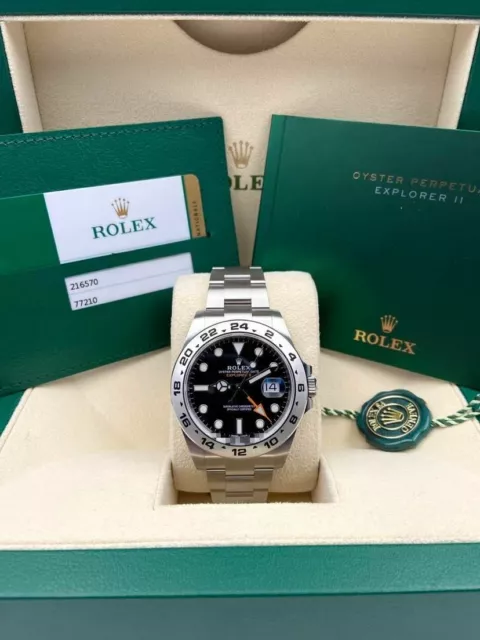 Rolex Explorer II Black 42mm 216570 Pre-Owned 2015+