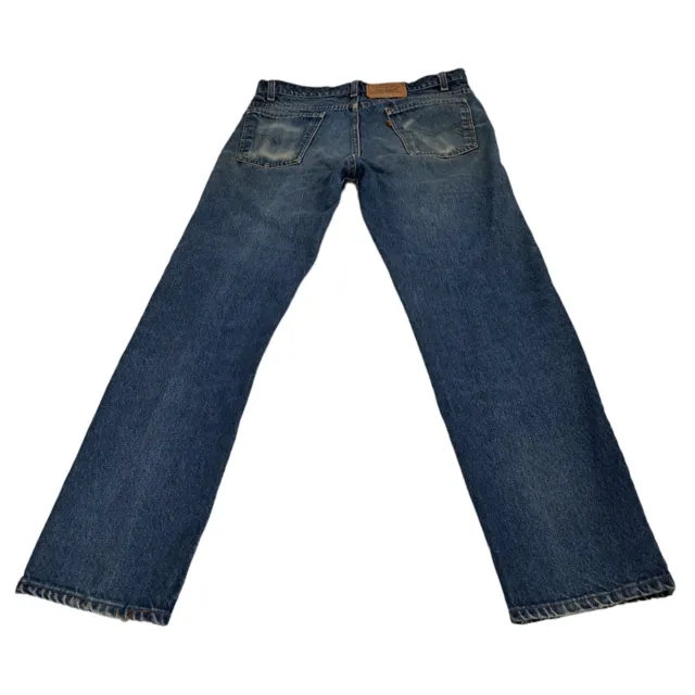 Levis Jeans Vintage Mens 34x31-32 505 Regular Straight Orange Tab Faded USA 80s