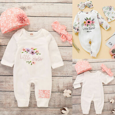 Playsuit Jumpsuit Girl Baby Floral Bodysuit Clothes Infant Newborn Romper Outfit