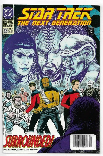 Star Trek The Next Generation #22 DC Comics 1991 VF+