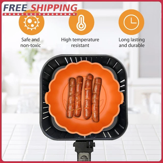 REUSABLE AIR FRYER Tray Easy To Clean Airfryer Fried Mat Replacement BBQ Gadgets EUR 9,42