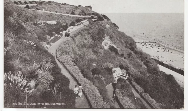 Dorset; Zig Zag Path, Bournemouth PPC By JE Beale, Unposted, c 1910's