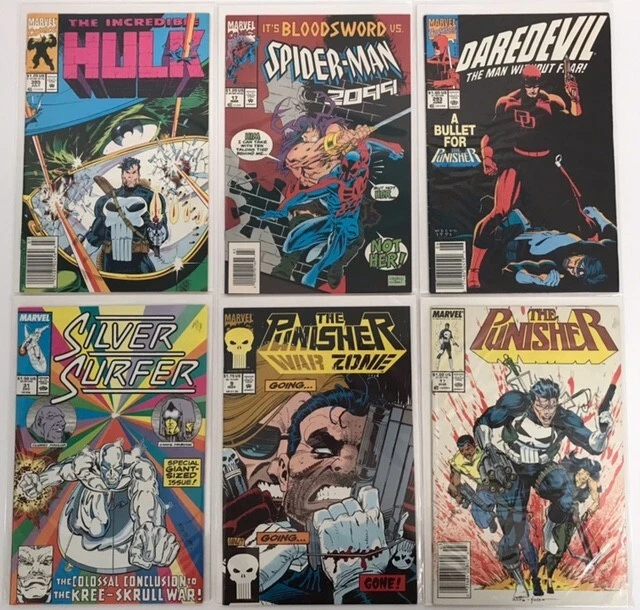 Marvel Comics Lot of 28 Mostly Copper Age Punisher Hulk Daredevil & More! 3
