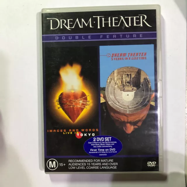 Dream Theatre - Double Feature - Dvd 2 Discs - R4 - Vgc - Free Post