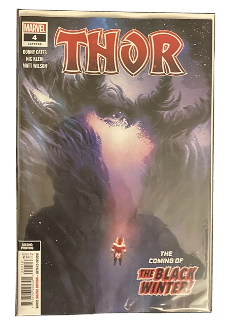 Thor #4 2Nd Printing Variant (Nm) Marvel 2020 -Klein/Cates! Black Winter!🔥