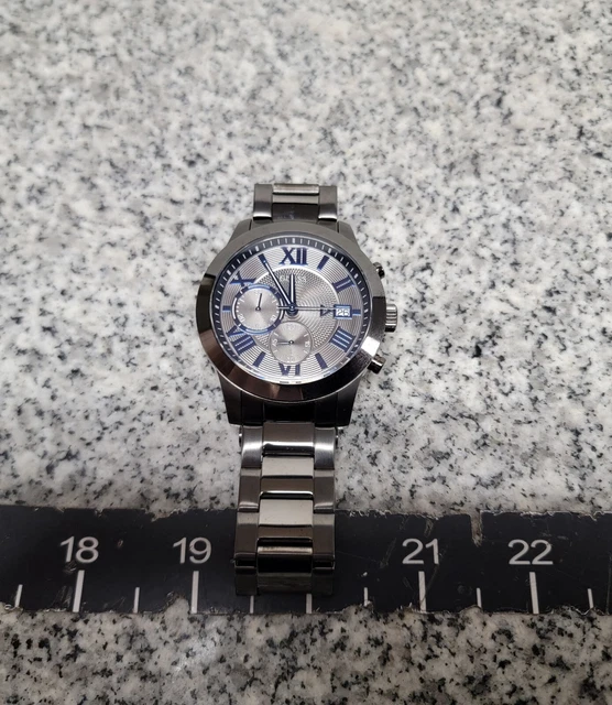 GUESS MEN S GUNMETAL Stainless Steel Watch 45mm U0668G2 a x 59.99