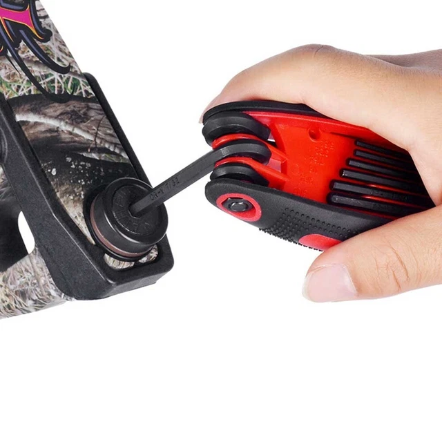 1*British Wrench Practical Folding Hex Tool For Archery Needs Aluminum Alloy