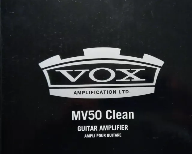 VOX MV50 Clean Guitar Amplifier, NEW