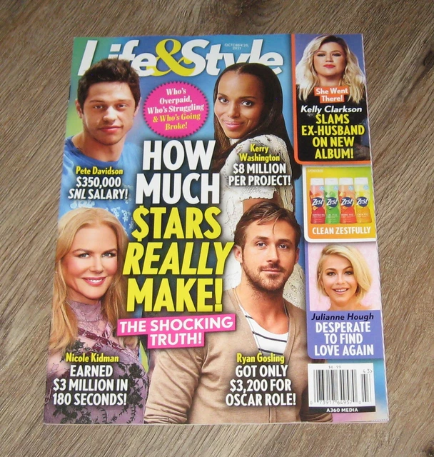 LIFE STYLE 2021 magazine Ryan Gosling PETE Davidson KELLY Clarkson ...