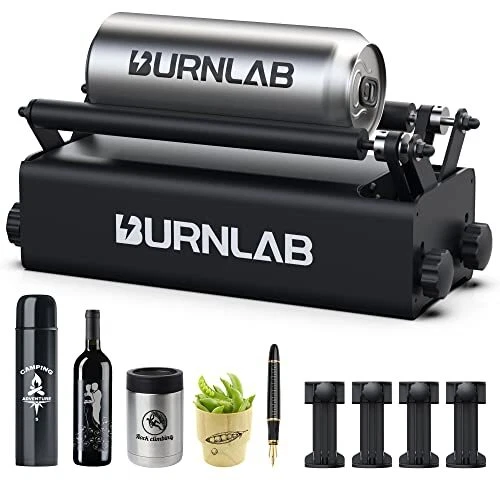 R3 Laser Rotary Roller Y-axis Rotary Roller Engraving Module 360°Rotating