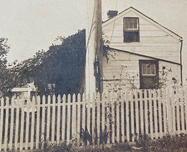 ORIGINAL CIVIL WAR GETTYSBURG GEN. MEADE HQ w/  1st COMMEM FLAG POLE PHOTO c1893