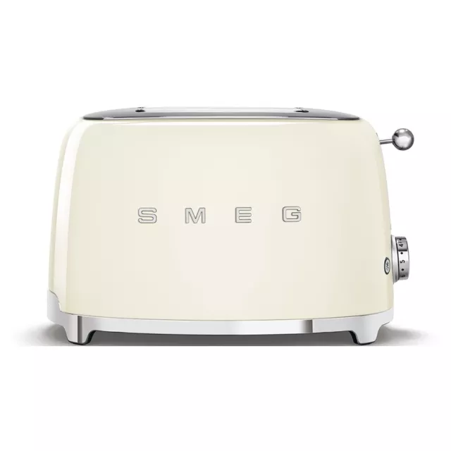 Smeg TSF01CRUK 2 Slice Toaster - Cream - Retro