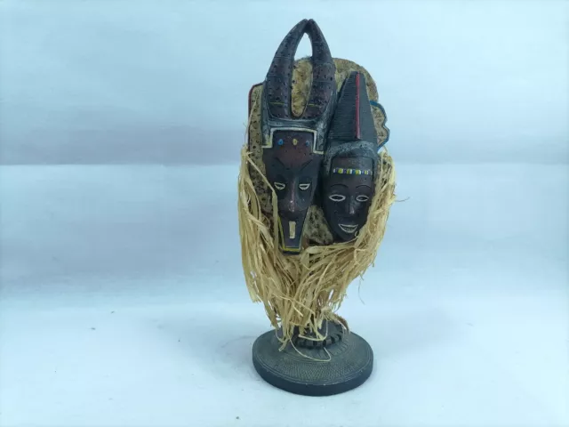 hand made African Tribal Art Carving Mwana Pwo CHOKWE ornament