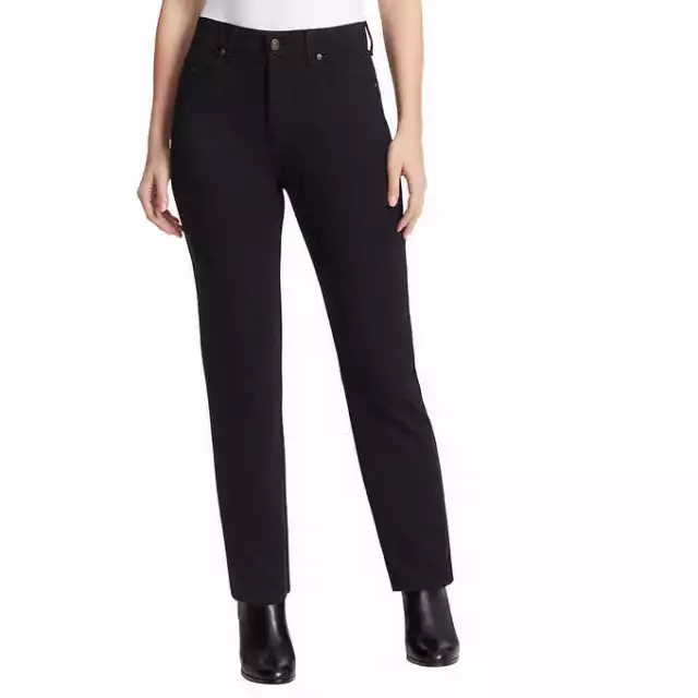 Gloria Vanderbilt Women's Amanda Slim Knit Ponte Tapered Leg Pant | L42 2