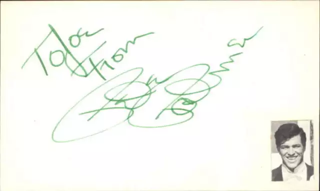 Peter Palmer Actor Li'l Abner Signed 3" x 5" Index Card
