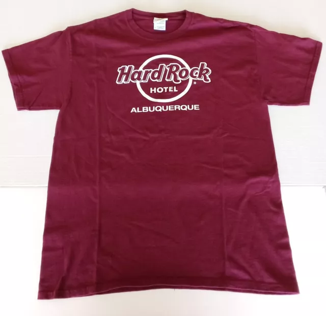Albuquerque Hard Rock Cafe Shirt Adult Large Maroon Burgundy