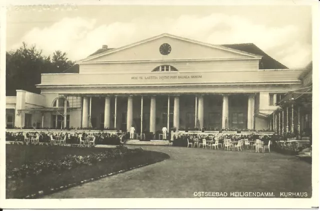 AK Ostseebad Heiligendamm Bad Doberan -Kurhaus, Terasse, Uhr, Säulen - ca. 1935