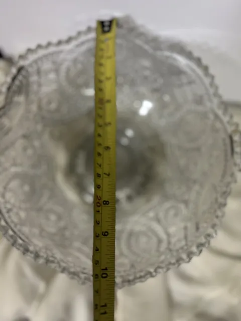 Large Heavy Antique American Brilliant Period Cut Glass Crystal ABP Bowl 6