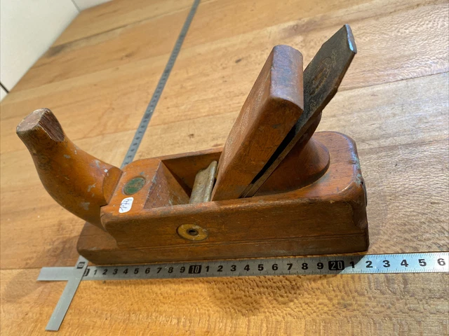 Rabot Ancien N°53 - Outil De Menuisier Et Carrossier, En Bois, Usage Occasion