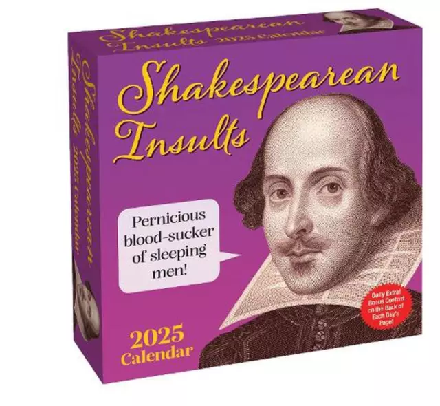 SHAKESPEAREAN INSULTS 2025 DaytoDay Calendar by Andrews McMeel