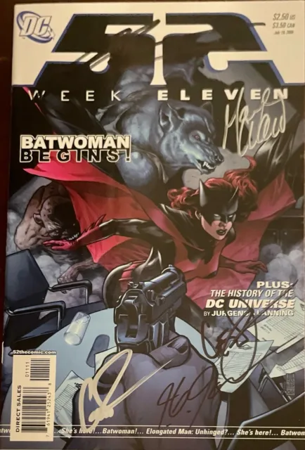 52 Week #11 SIGNED Morrison Johns Waid Rucka JG Jones DC 1st Batwoman Kate Kane