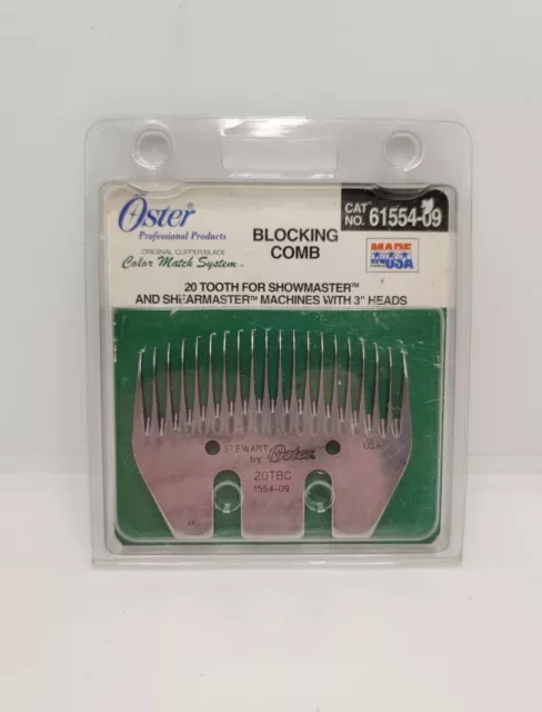 Oster 20 Tooth Blocking Comb Shearmaster Showmaster Usa