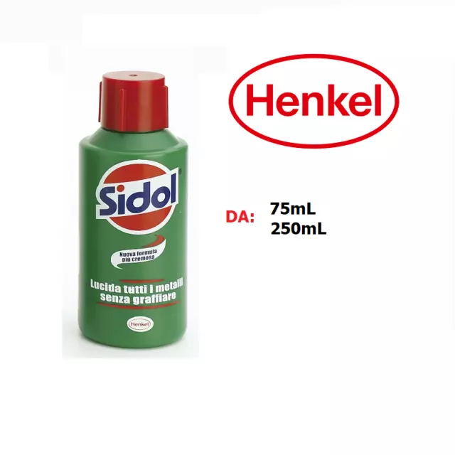 SIDOL - LUCIDANTE Per Metalli Per Pulire i Metalli 75/250 Ml Henkel EUR  3,99 - PicClick IT