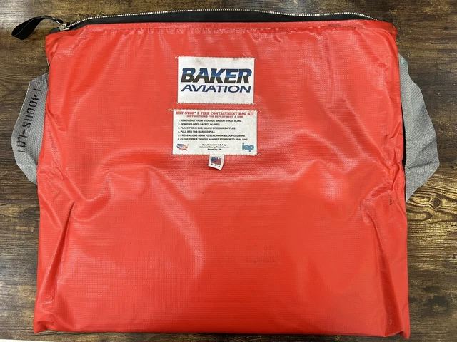 Baker Aviation Hot Stop Fire Containment Bag (FAA Approved)