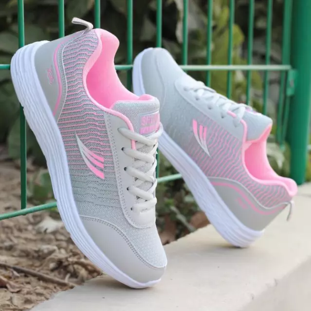 chaussure sneakers basket femme fille tissu rose blanche sport