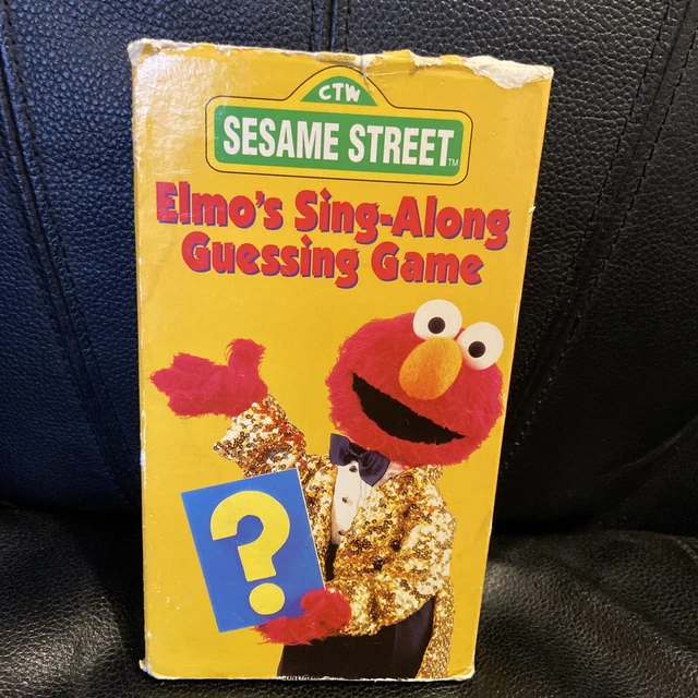 SESAME STREET Elmo's SingAlong Guessing Game (VHS, 1991) EUC Tested