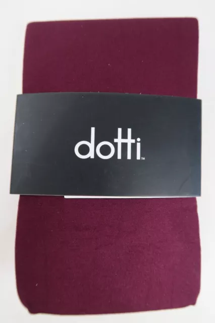 Dotti Ladies 120 Denier Opaque Tights Stockings sizes Small Medium Colour Berry