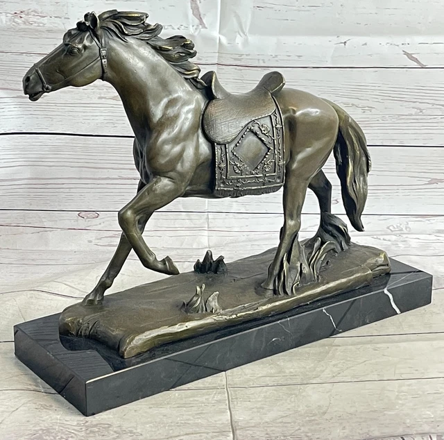 Magnifique sculpture équestre en bronze argenté (Gebraucht) in Morges