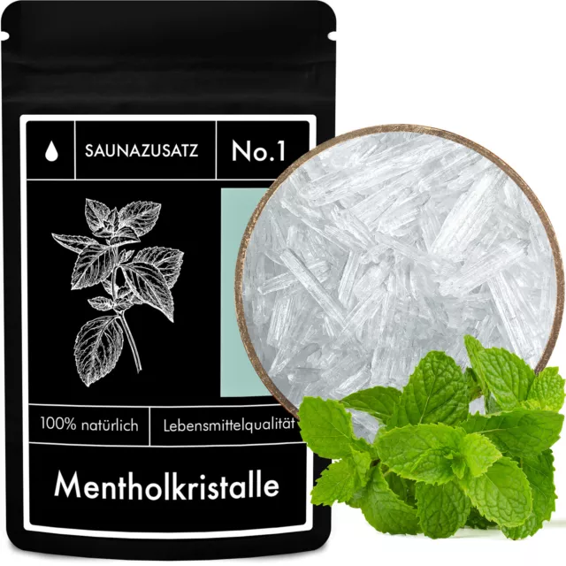 Mentholkristalle Sauna-Zusatz No. 1 – Menthol Sauna Kristalle - 50 g