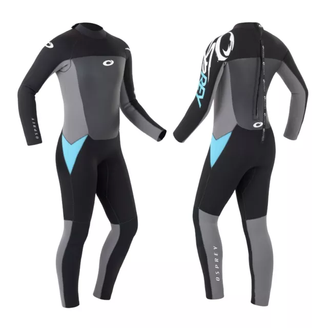 Osprey Womens Origin 5mm Wetsuit | Full Length Winter Neoprene Wetsuit, Blue