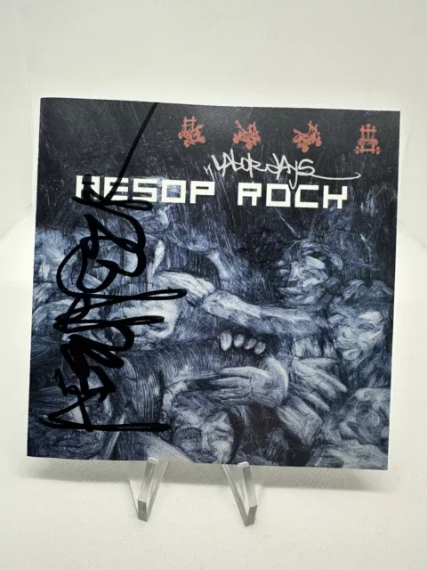 Aesop Rock Signed Autograph Labor Days CD Booklet 2001 Definitive Jux Records