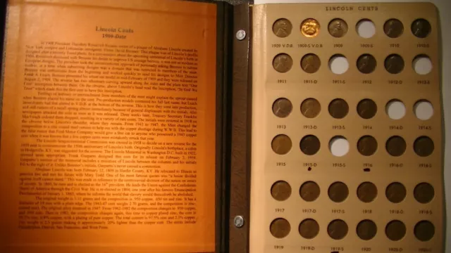 Lincoln Wheat Penny Cent Set 272 Coins 1909 Vdb 2007 Dansco Album Proofs Bu Rare