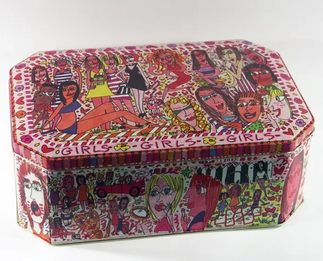 James Rizzi - Un Pieza de Joyería, La Caja de Metal " Girls "