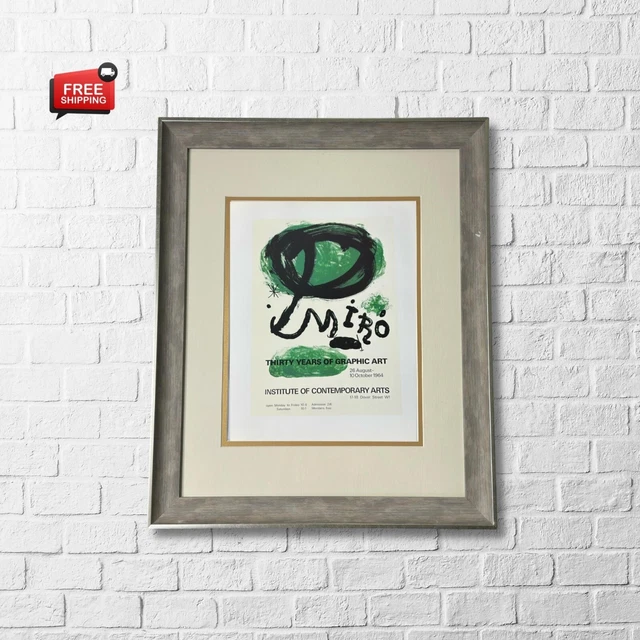 Joan Miro "THIRTY YEARS" Exhibition Offset Lithography - Exhibition Poster