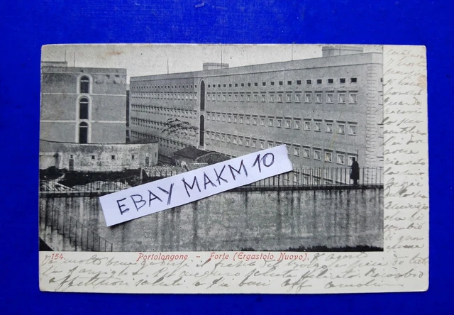 🔵 Cartolina Portolongone Forte Ergastolo Nuovo 1906 Elba Bella Livorno 🤣