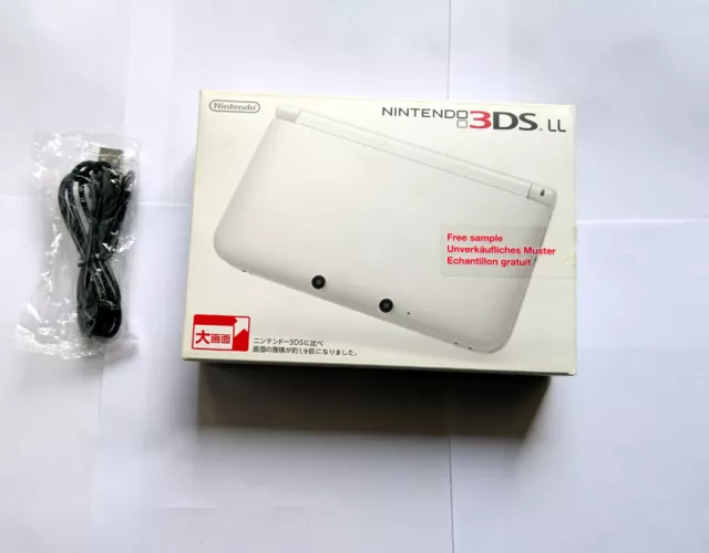 Nintendo 3DS LL XL Console White Boxed NTSC Japan Sales Sample