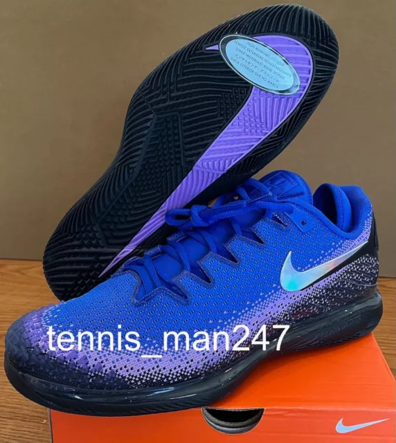 Nike Court Air Zoom Vapor X Knit AR0496-001 Federer Nadal Cage Tennis Shoes 10.5