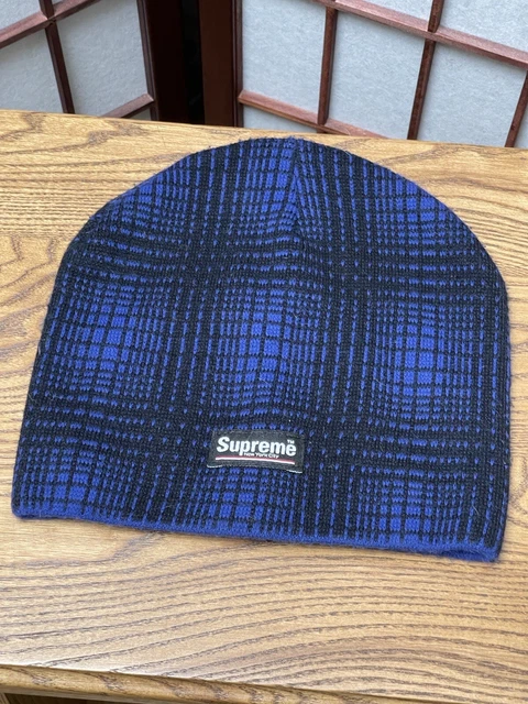 Rare Supreme Purple Thinsulate Flannel Print Beanie Stocking Winter Hat 11 12 13