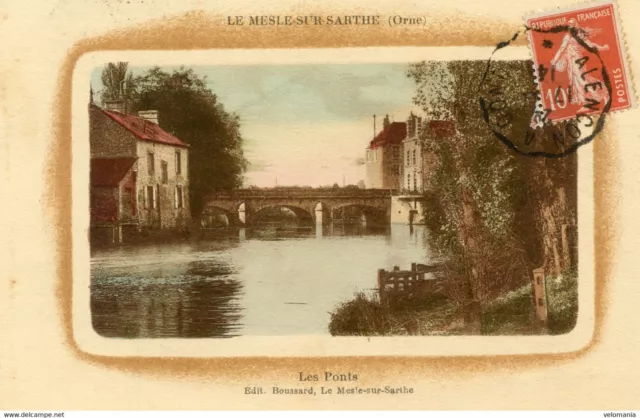 12751 cpa 61 Le Mesle sur Sathe - les Ponts
