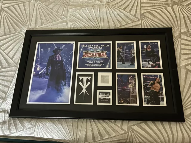 WWE Undertaker, Shane McMahon WrestleMania 32 Commemorative Framed Plaque