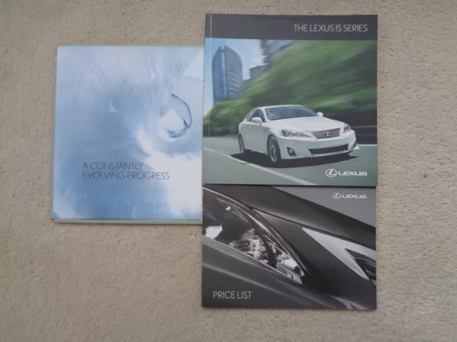 Lexus IS (Incl. F-Sport) - Brochure Pack - 2010 - Mint