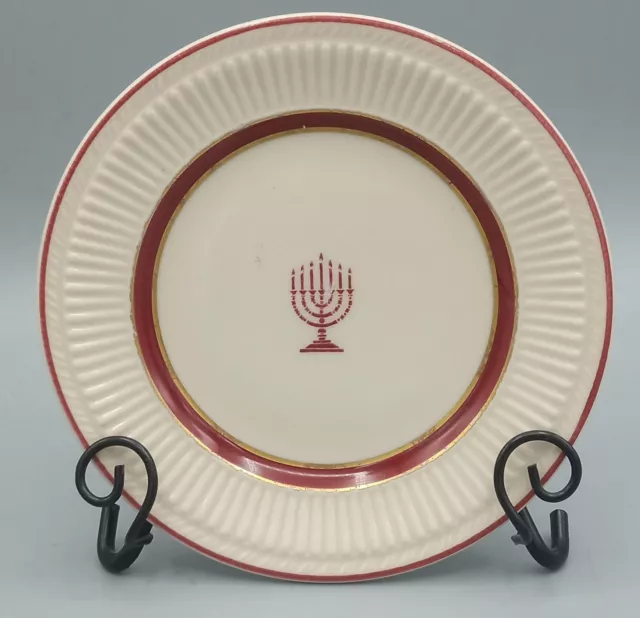 Shenango China Restaurant Ware Judaica Menorah Bread and Butter Plate 5 1/4”